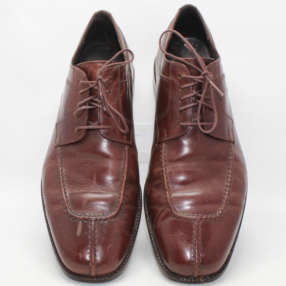 Cole Haan Mens Brown Leather Split Toe Derby Shoes C04717 Size 10 M - Picture 7 of 12